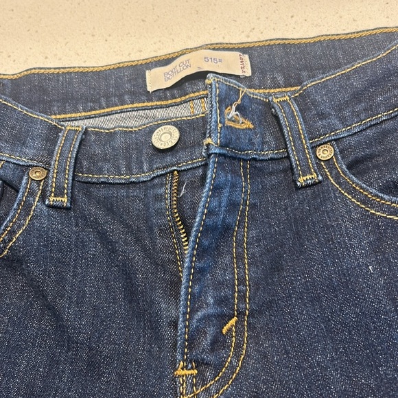 Levi’s 515 Bootcut Midrise Jeans Women’s Dark Wash Denim - Picture 12 of 15